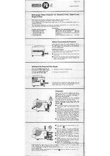 Eumig P 8 D manual. Camera Instructions.